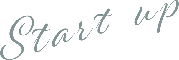 スタートアップの文字